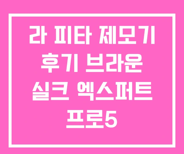 라 피타 제모기 후기 브라운 실크 엑스퍼트 프로5 라 피타 제모기 후기 브라운 실크 엑스퍼트 프로5